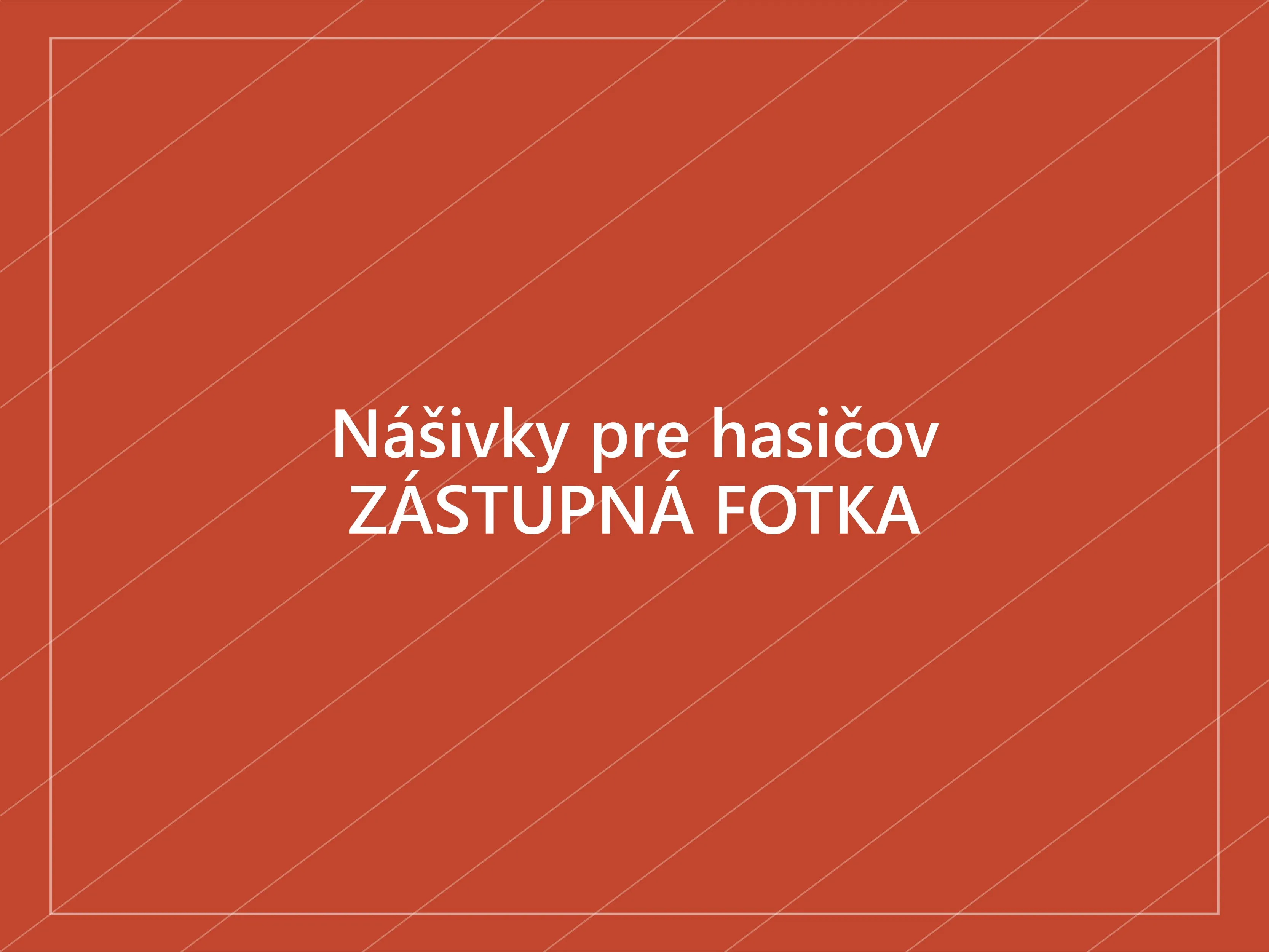 Okrúhla rukávová nášivka s obecným znakom dobrovoľného hasičského zboru